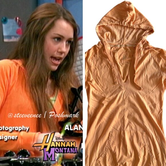 Rare GAP Orange Hoodie ASO Miley Stewart - Picture 1 of 8